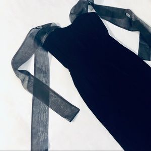 Caroline Kendrick Black Velvet Gown